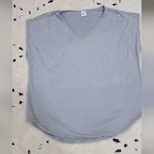 Elegant Gray Women's Top